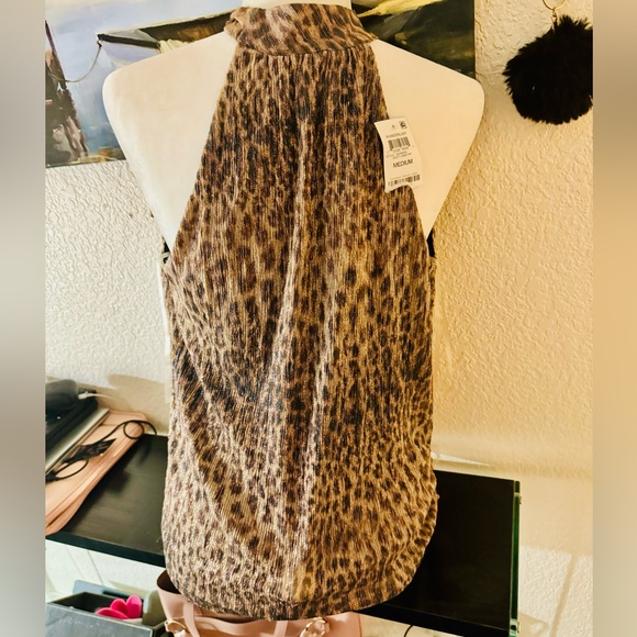 INC NEW Blouse cheetah Style size M - Picture 10 of 16